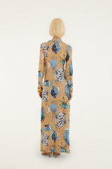Sand Mystical Long Sleeve Maxi Dress