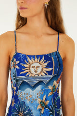 Blue Mystical Maxi Dress
