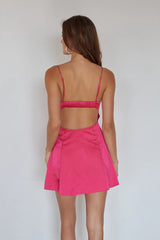 Mary Twist Front Mini Dress