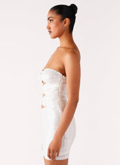 Clyra Sequin Mini Dress - Ivory