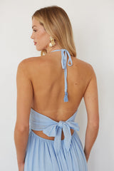 Naia Halter Linen Maxi Dress